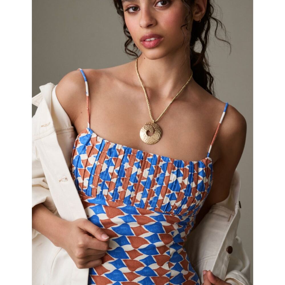 Anthropologie Maeve The Ophelia Sleeveless Linen Slim Mini Dress | Sz 10 NWT - Picture 3 of 5